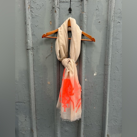 India Hicks Neon Bug “The Siren” Scarf, 82” x 36” - Picture 3 of 13